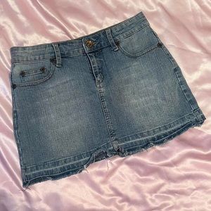 Vintage y2k denim mini skirt